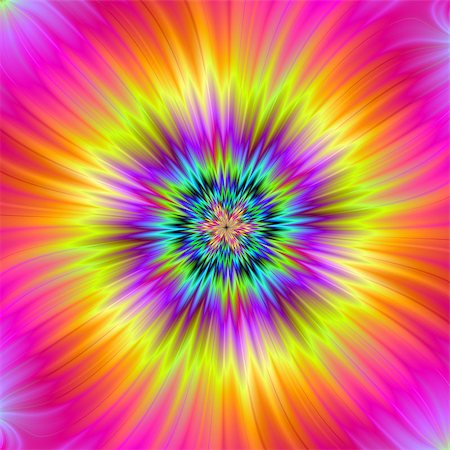 simsearch:400-06699301,k - Digital fractal abstract image with a circular design in yellow, pink, purple and green. Stock Photo - Budget Royalty-Free & Subscription, Code: 400-06696860