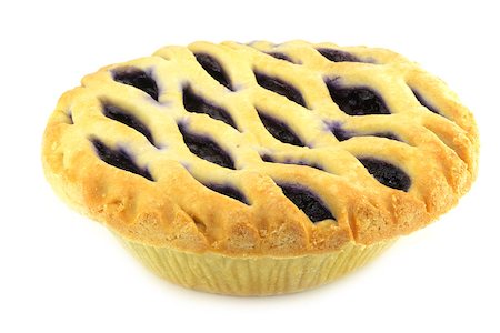 simsearch:400-06365777,k - Blueberry Pie on a White Background Stock Photo - Budget Royalty-Free & Subscription, Code: 400-06697098