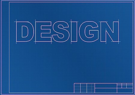 Word drawing design on blueprint Stock Photo - Budget Royalty-Free & Subscription, Code: 400-06697545