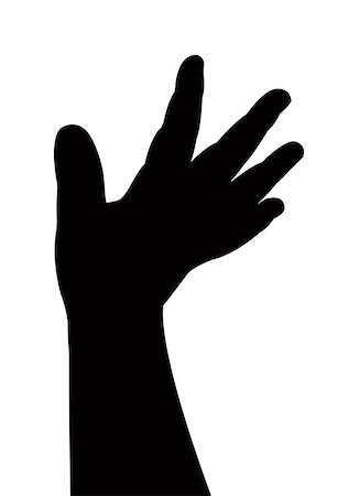 baby hand silhouette vector Photographie de stock - Aubaine LD & Abonnement, Code: 400-06697619