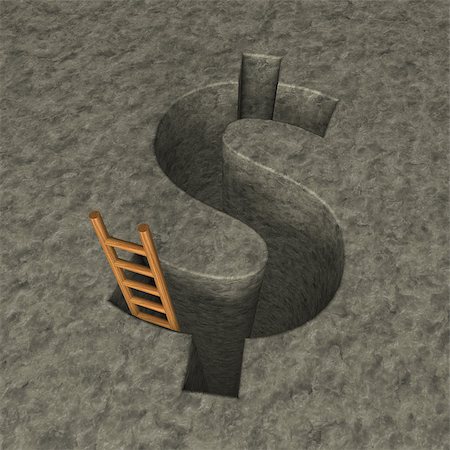 simsearch:400-04741714,k - dollar symbol hole and wooden letter - 3d illustration Fotografie stock - Microstock e Abbonamento, Codice: 400-06697654