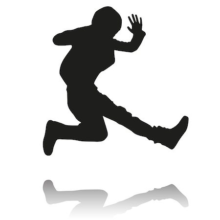 simsearch:400-05221036,k - Silhouette of jumping boy Photographie de stock - Aubaine LD & Abonnement, Code: 400-06698260
