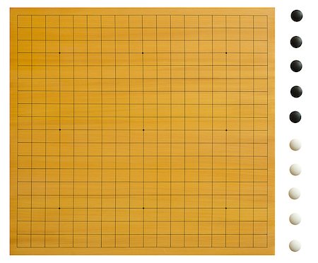 A empty goban with isolated go stones (goishi). Every board position can easily be created with this set. Clipping path included, for each stone seperately. Stockbilder - Microstock & Abonnement, Bildnummer: 400-06698836