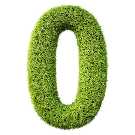 simsearch:400-06698913,k - numbers from the green grass. isolated on white. Foto de stock - Super Valor sin royalties y Suscripción, Código: 400-06698910