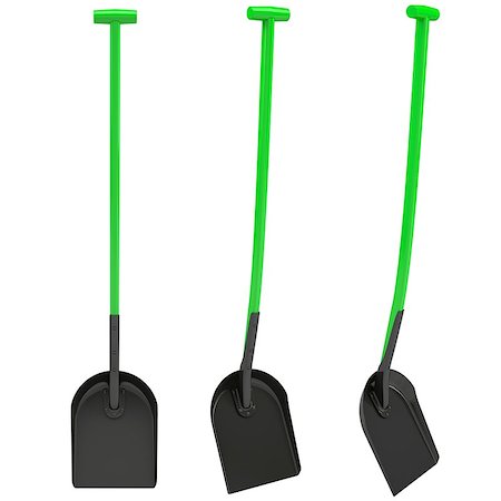 simsearch:400-06175558,k - Shovel. Isolated render on a white background Stock Photo - Budget Royalty-Free & Subscription, Code: 400-06699432