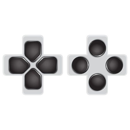 black joystick buttons Stock Photo - Budget Royalty-Free & Subscription, Code: 400-06699512