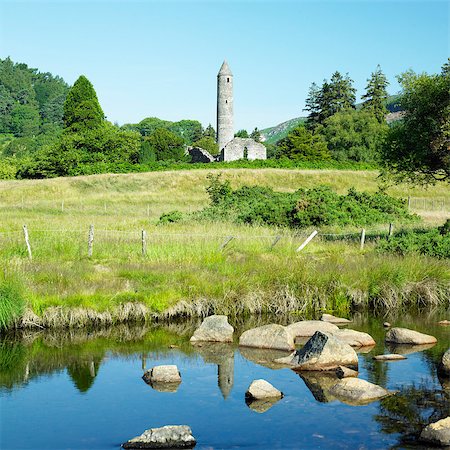 simsearch:400-05388385,k - St. Kevin´s Monastery, Glendalough, County Wicklow, Ireland Fotografie stock - Microstock e Abbonamento, Codice: 400-06699629