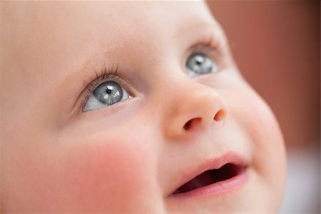 Close-up of a beautiful baby opening her eyes Stock Photo - Budget Royalty-Free & Subscription, Code: 400-06690879