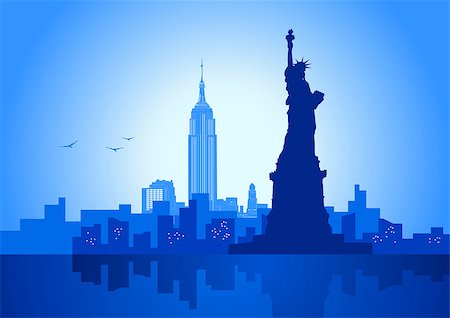 rudall30 (artist) - An illustration of New York City skyline Stock Photo - Budget Royalty-Free & Subscription, Code: 400-06692130