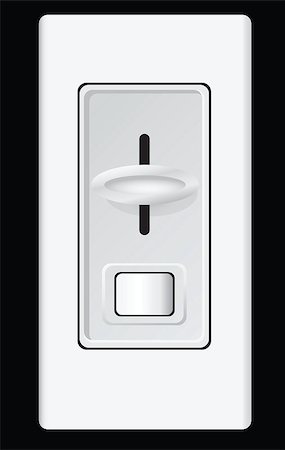 dimmer - Device for controlling the intensity lamp. Vector illustration. Stock Photo - Budget Royalty-Free & Subscription, Code: 400-06692274