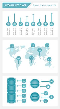 simsearch:400-07558184,k - Infographics and web elements. EPS10 vector illustration. Stock Photo - Budget Royalty-Free & Subscription, Code: 400-06700318