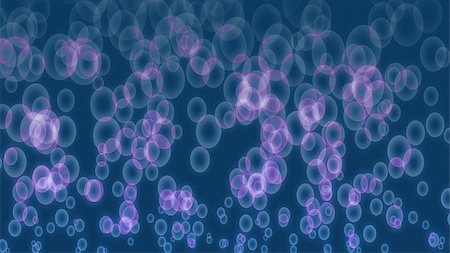 frothy head - Abstract of bluish bubbles rising to a purple light. Foto de stock - Super Valor sin royalties y Suscripción, Código: 400-06700446