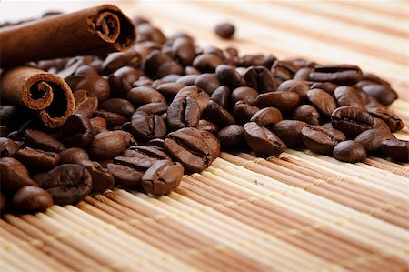 simsearch:400-06700189,k - handful aromatic coffee beans with cinnamon Stock Photo - Budget Royalty-Free & Subscription, Code: 400-06700490
