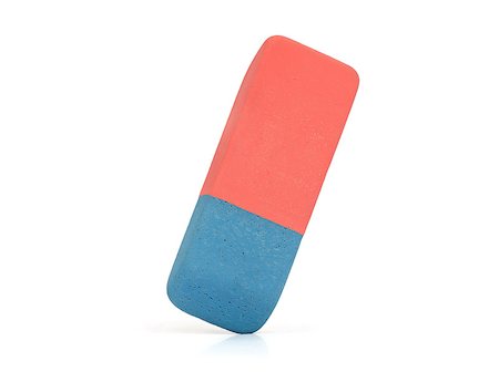 eraser isolated on white background Stock Photo - Budget Royalty-Free & Subscription, Code: 400-06700824