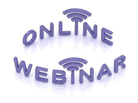 simsearch:400-06701245,k - Online Webinar sign with lilac letters on white background Foto de stock - Super Valor sin royalties y Suscripción, Código: 400-06701246