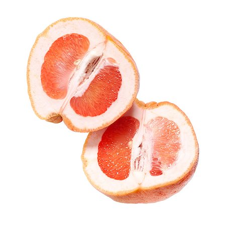 simsearch:400-04892460,k - Red grapefruit, half and whole fruit, white background, clipping path included. Stock Photo - Budget Royalty-Free & Subscription, Code: 400-06701307