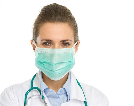 simsearch:400-04129952,k - Portrait of medical doctor woman in mask Stockbilder - Microstock & Abonnement, Bildnummer: 400-06701617