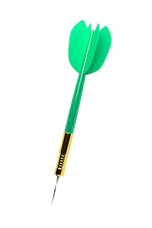 dart board not people - An image of a green dart arrow Stock Photo - Budget Royalty-Free & Subscription, Code: 400-06701706