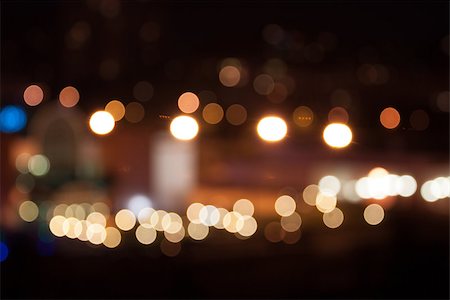 Bokeh of city lights Stock Photo - Budget Royalty-Free & Subscription, Code: 400-06735785