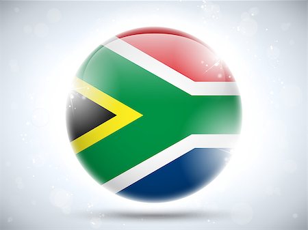 simsearch:400-07032470,k - Vector - South Africa Flag Glossy Button Photographie de stock - Aubaine LD & Abonnement, Code: 400-06736385