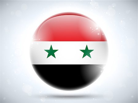 simsearch:400-06365571,k - Vector - Syria Flag Glossy Button Stock Photo - Budget Royalty-Free & Subscription, Code: 400-06736389