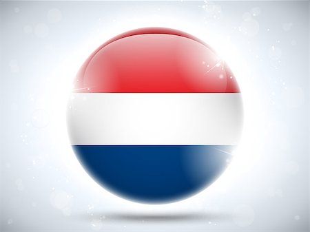 simsearch:400-07032470,k - Vector - Netherlands Flag Glossy Button Photographie de stock - Aubaine LD & Abonnement, Code: 400-06736381