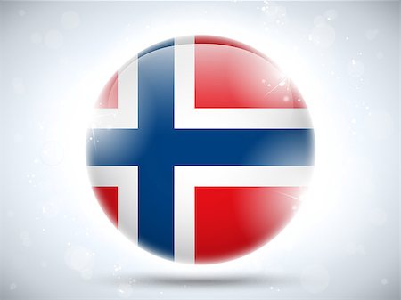 simsearch:400-07032470,k - Vector - Norway Flag Glossy Button Photographie de stock - Aubaine LD & Abonnement, Code: 400-06736383
