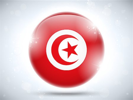 simsearch:400-06365583,k - Vector - Tunisia Flag Glossy Button Stock Photo - Budget Royalty-Free & Subscription, Code: 400-06736391