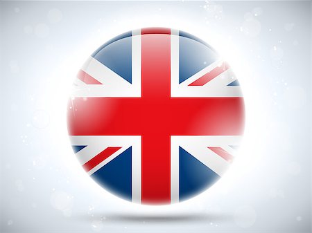 simsearch:400-07032470,k - Vector - United Kingdom Flag Glossy Button Photographie de stock - Aubaine LD & Abonnement, Code: 400-06736392