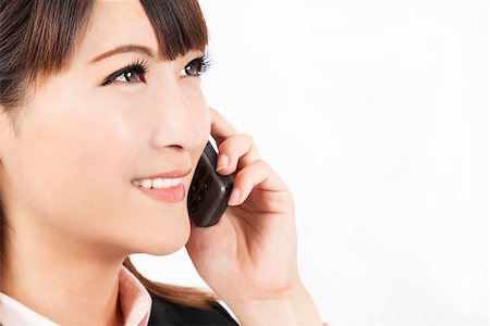 simsearch:400-04164036,k - Closeup of  young businesswoman talking on the phone Foto de stock - Super Valor sin royalties y Suscripción, Código: 400-06736410