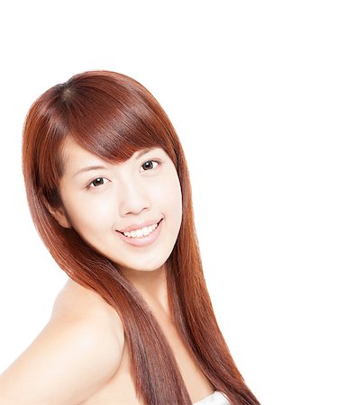 Close up portrait of beautiful asian woman's face Stock Photo - Budget Royalty-Free & Subscription, Code: 400-06736430