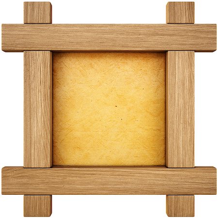 simsearch:400-07405808,k - wooden frame. isolated on white. Stock Photo - Budget Royalty-Free & Subscription, Code: 400-06736916