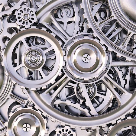 dimdimich (artist) - abstract background of the metal gears. Photographie de stock - Aubaine LD & Abonnement, Code: 400-06736922