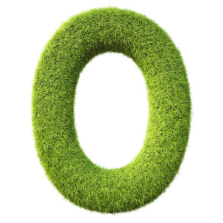 Alphabet from the green grass. isolated on white. Photographie de stock - Aubaine LD & Abonnement, Code: 400-06736940