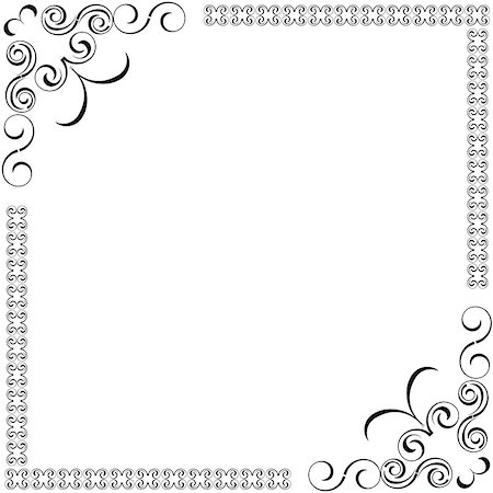 simsearch:400-06850003,k - Vector decorative frames Stock Photo - Budget Royalty-Free & Subscription, Code: 400-06737123