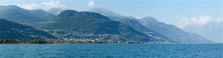 simsearch:400-04306537,k - Lake Como (Italy) summer view from ship board. Stock Photo - Budget Royalty-Free & Subscription, Code: 400-06737456