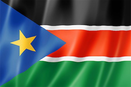 simsearch:400-06737620,k - South Sudan flag, three dimensional render, satin texture Photographie de stock - Aubaine LD & Abonnement, Code: 400-06737612