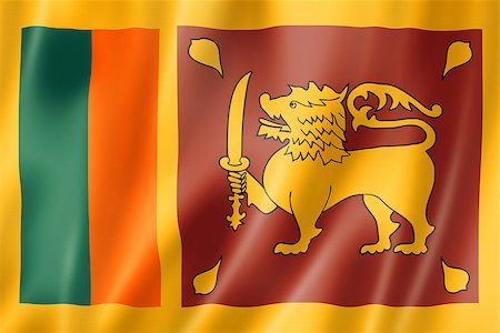 simsearch:400-08250314,k - Sri Lanka flag, three dimensional render, satin texture Stock Photo - Budget Royalty-Free & Subscription, Code: 400-06737613