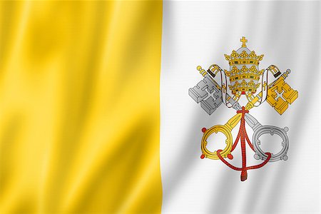 simsearch:400-06745053,k - Vatican City flag, three dimensional render, satin texture Stock Photo - Budget Royalty-Free & Subscription, Code: 400-06737627