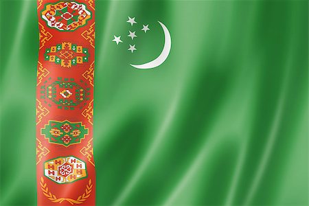 simsearch:400-08250314,k - Turkmenistan flag, three dimensional render, satin texture Stock Photo - Budget Royalty-Free & Subscription, Code: 400-06737621