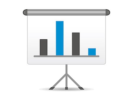 abstract chart icon vector illustration Stock Photo - Budget Royalty-Free & Subscription, Code: 400-06737875