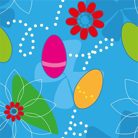 simsearch:400-05371255,k - Cute Easter Seamless pattern (background) Foto de stock - Royalty-Free Super Valor e Assinatura, Número: 400-06738219