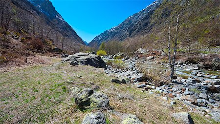 simsearch:400-06917753,k - Mountain Stream in the Italian Alps, Piedmont Stock Photo - Budget Royalty-Free & Subscription, Code: 400-06738833