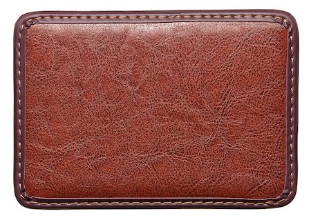 donatas1205 (artist) - Blank leather label with stitches, isolated. Photographie de stock - Aubaine LD & Abonnement, Code: 400-06739385