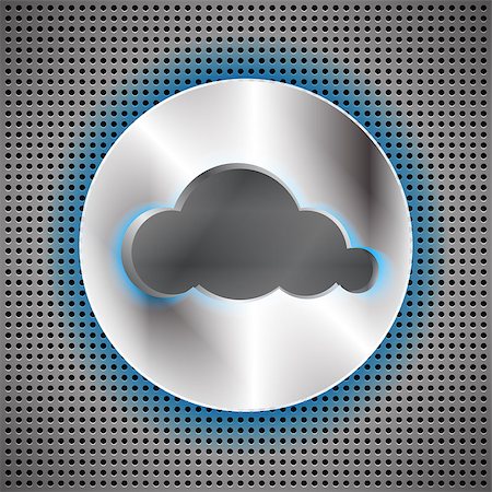 Cloud computing futuristic background. Vector illustration Stock Photo - Budget Royalty-Free & Subscription, Code: 400-06739487