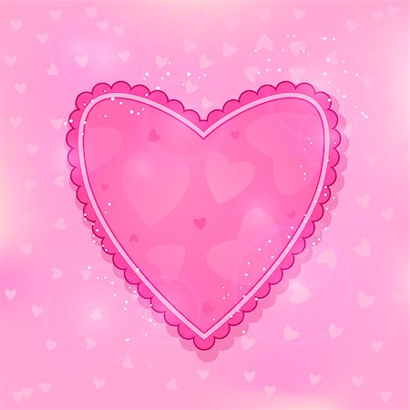 simsearch:400-07265035,k - Modern Pink Ruffled Heart on Light Shiny Background Stock Photo - Budget Royalty-Free & Subscription, Code: 400-06739499