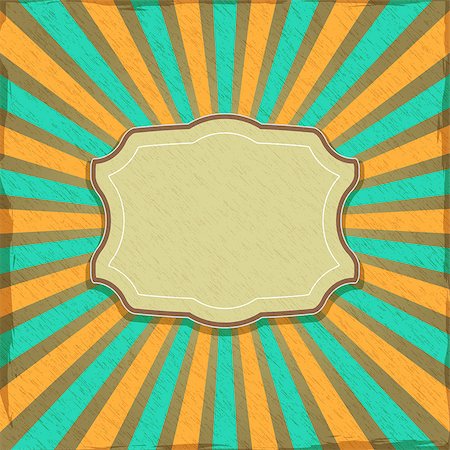 Card with Label in Retro Style. Vector Frame Illustration. Stock Photo - Budget Royalty-Free & Subscription, Code: 400-06739500