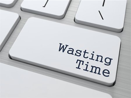 Wasting Time. Button on Modern Computer Keyboard with Word Partners on It. Stock Photo - Budget Royalty-Free & Subscription, Code: 400-06739588