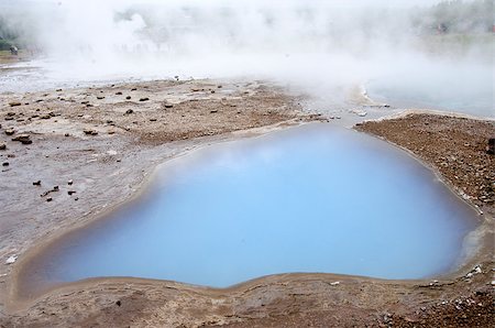 simsearch:862-08273224,k - Iceland - Blesi Geysir-Golden Circle-Europe Travel Destination-The Most Famous Sights Of The Island Stock Photo - Budget Royalty-Free & Subscription, Code: 400-06744114