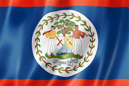 simsearch:400-06745053,k - Belize flag, three dimensional render, satin texture Stock Photo - Budget Royalty-Free & Subscription, Code: 400-06745032